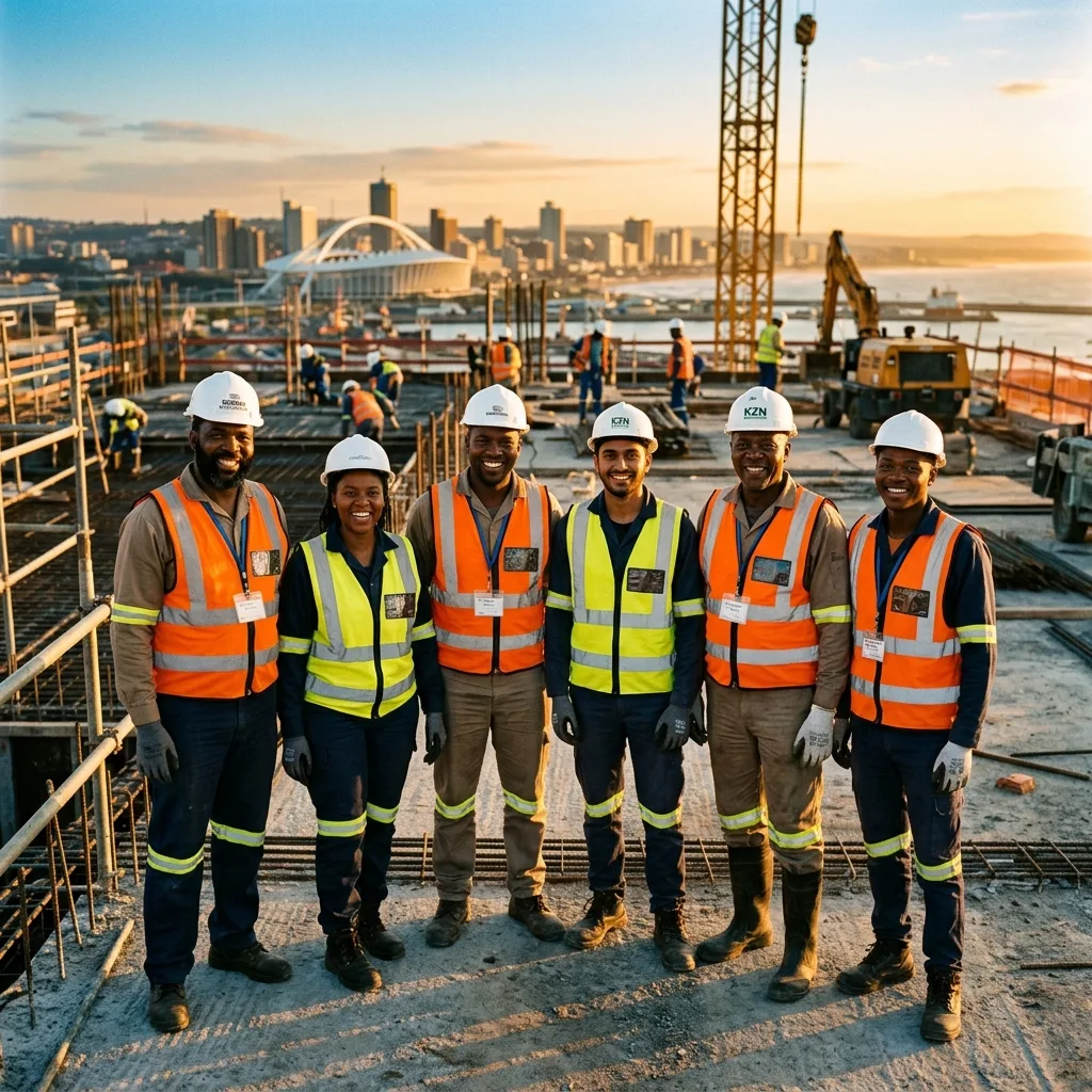 Gwensula's Pride team on site in Durban
