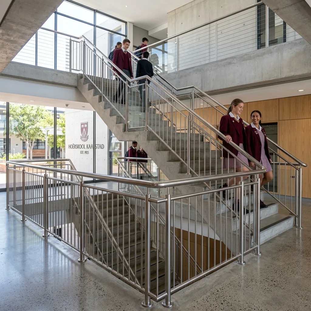 Steel fabrication and balustrade detail