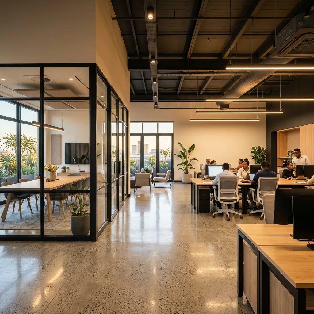 Office renovation and interior finishes